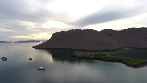Aerial beautiful island