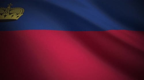 Liechtenstein Flag Cloth Simulation – Motion Graphics