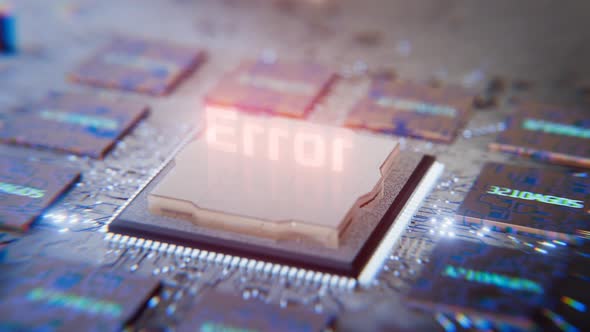 Computer system failure. Fatal error. Screen of death. Critical error ...