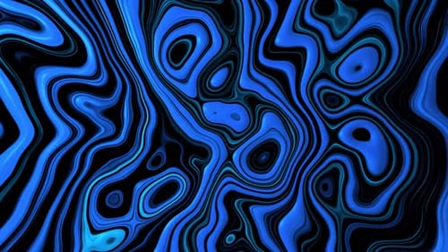 Abstract Liquid Blue Color Background Animation