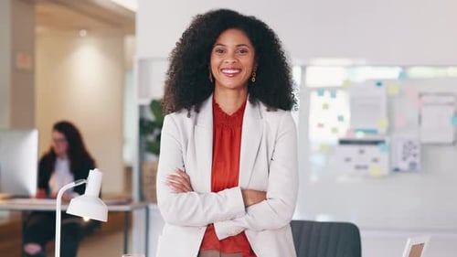 Confident human resources manager looking motivated and ambitious for success