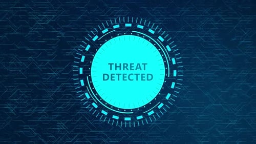 Threat Detected Digital Security System HUD Animation