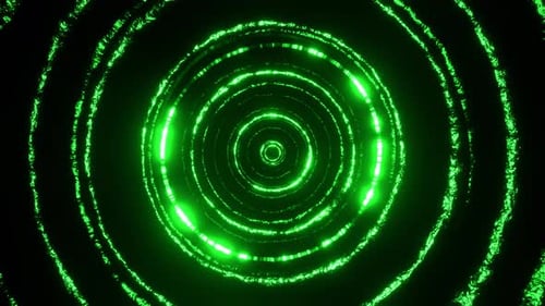 Green Organic Circles Background Vj Loop In 4K