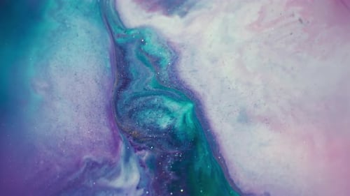 Shimmering Blend Blur Acrylic Stream Ink Marble