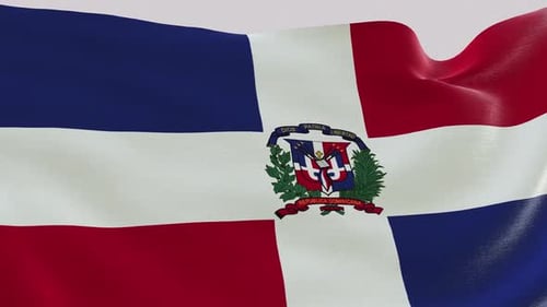 Dominican Republic Fabric Flag