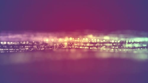 Glowing Abstract Particle Wave Flow Background