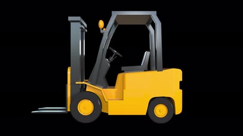Forklift moving Animation Loop