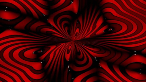 Background with Red and Black Waves of Plasma, Exclusive, Unique Design, Reflection, 3D Render