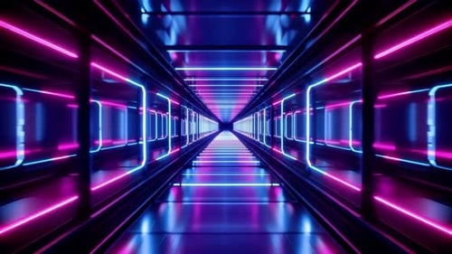 Neon Level Design VJ Loop