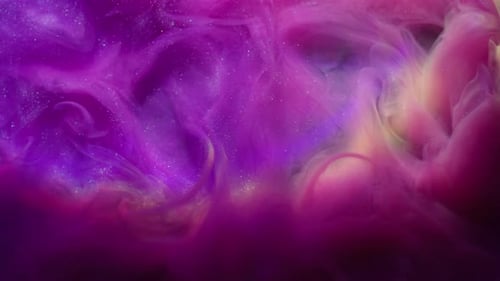 Magenta and Purple Ink Cloud Slow Motion