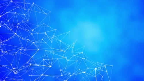 Blue Plexus Background Loop V3