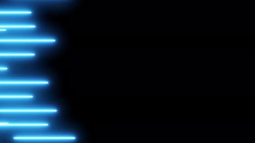 Fast Moving Blue Neon Light Streak Background