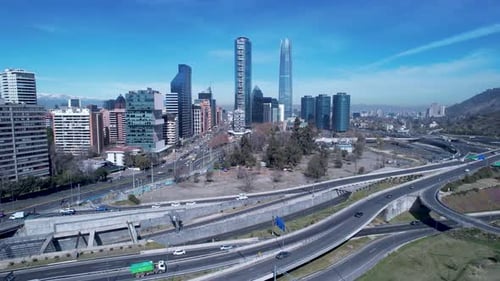 Towers Offices At Santiago In Metropolitan Region Chile.