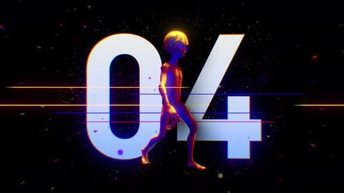 Alien Colourful Countdown Nummer 04