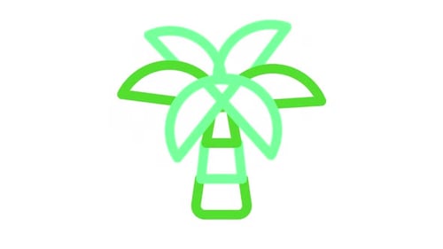 Palm Tree animation icon