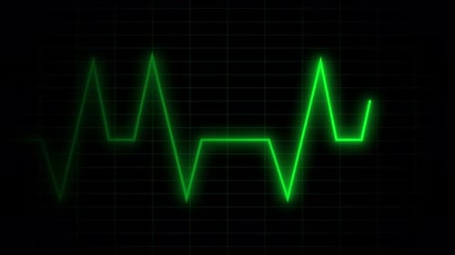 Techno Medical Heartbeat Pulse Line Graphic