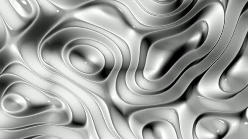 Majestätischer Hintergrund mit weißen Plasmawellen, Reflexion, einzigartiges Design, exklusiver 3D-Render