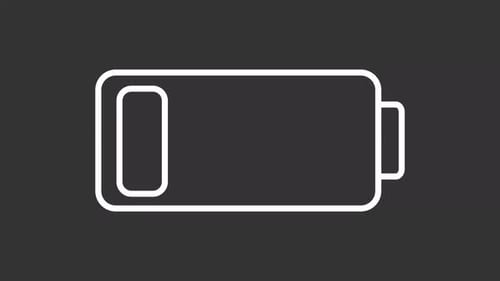 Animated Battery Charging Level Icon
