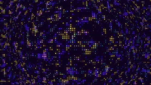 Animated Futuristic Digital Grid Dots Background Loop