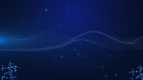 Modern Abstract Medical Science Background Animation with Molecular Structures