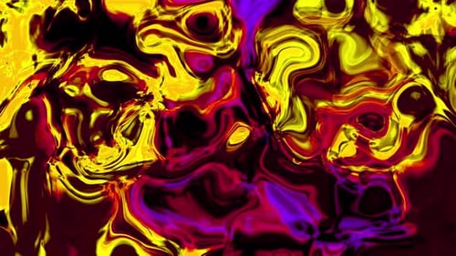 Vibrant Abstract Liquid Flowing Background Loop