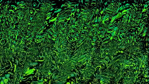 Seamless Abstract Green Fluid Wave Background Loop