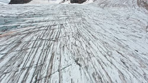 Majestic Glacier Scenery at the Bernina Pass in Switzerland