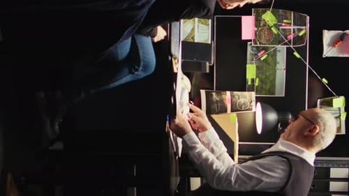 Investigators Work Together on Crime Scene Evidence