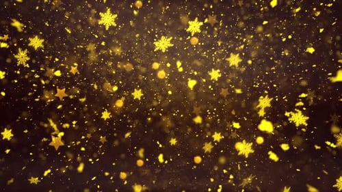 Christmas Snow And Snowflakes Stars Background 46