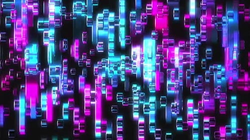 Abstract Glass Geometric Animated Mosaic Bg