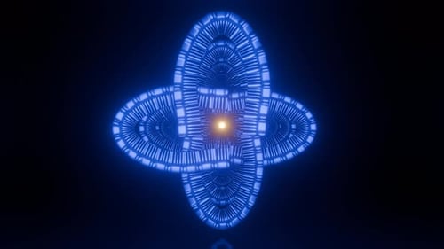 Abstract Spiral 4 K Vj Loop Hypnotic Motion Background Blue