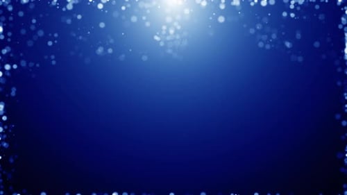 Blue Particles Background Loop, Abstract Blue Particles Background Loop