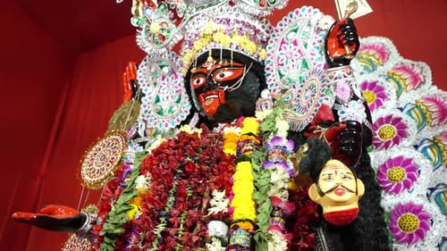 Diwali is one of the biggest festival in India, Kali, one of the deities of Hindus, is worshiped in