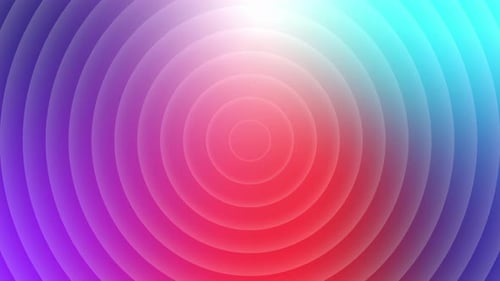 Modern Abstract Expanding Gradient Circles Background Animation