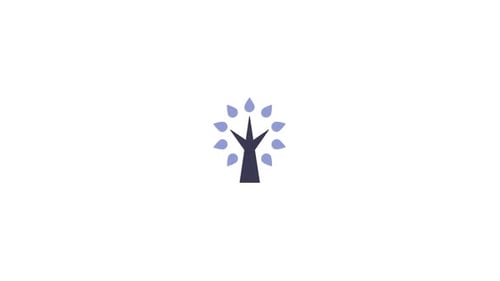 Flat Design Tree Growth Cycle Animation