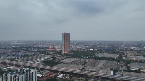 Twilight Cityscape of North Jakarta