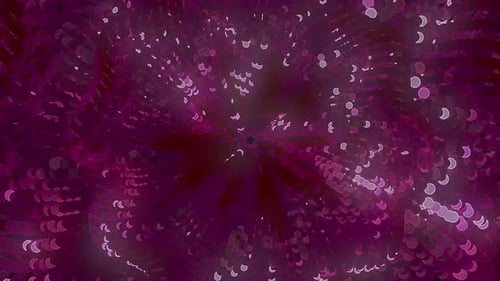 3 D Abstract Purple Round Spiral Tunnel With Particles. 4 K