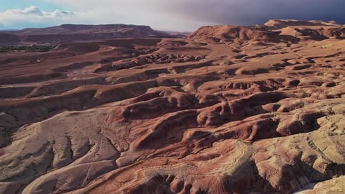 Spectacular aerial shots of Morocco mountainous landscape