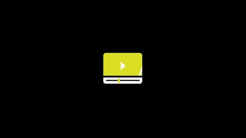 Flat Design Video Player Interface Animation