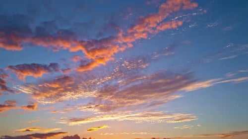 Colorful Sunset Time-Lapse with Dramatic Cloudscape