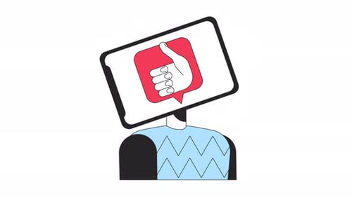 Animação viciante em mídias sociais