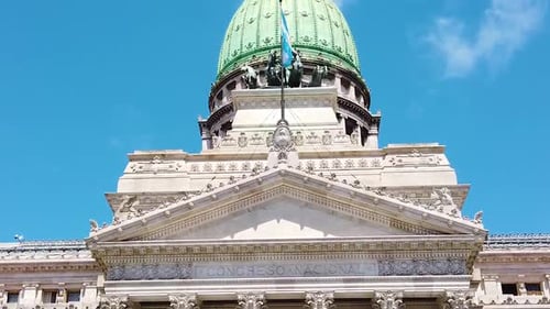 Low Angle of Argentinian National Congress Building