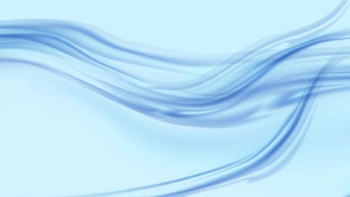 Abstract Blue Flowing Liquid Lines Background Animation