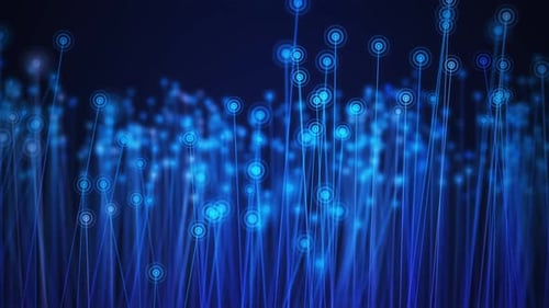 Geometric Lines And Dots Digital Connection Information 2