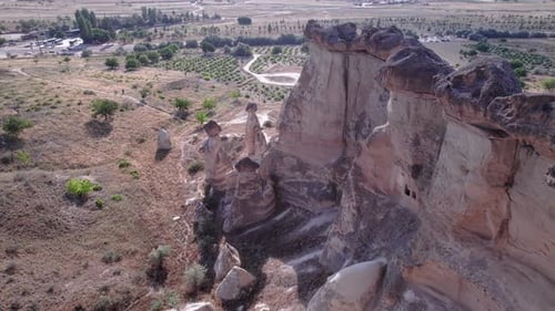Aerial View of Mushroom Rocks