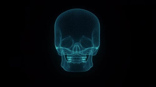 Vídeo de Skull Hud Looping Alpha