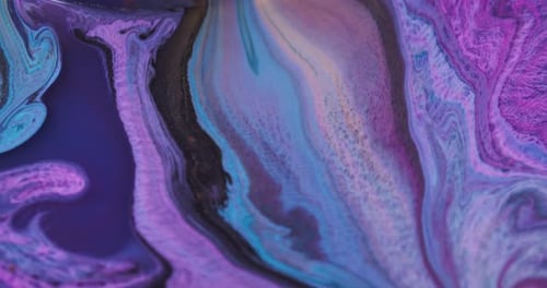 Colorful Abstract Paint Swirls