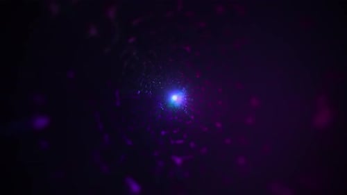 4k Scifi Tunnel Warp Motion Background