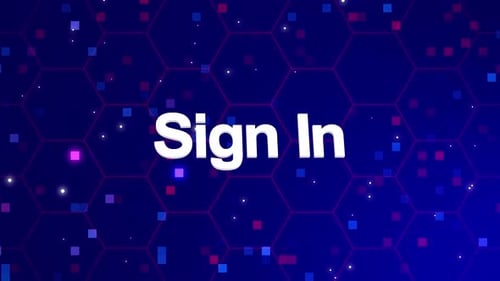 Sign In text animation with background