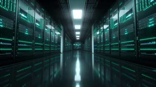 Inside Large Data Center. Advanced Cloud Computing Concept